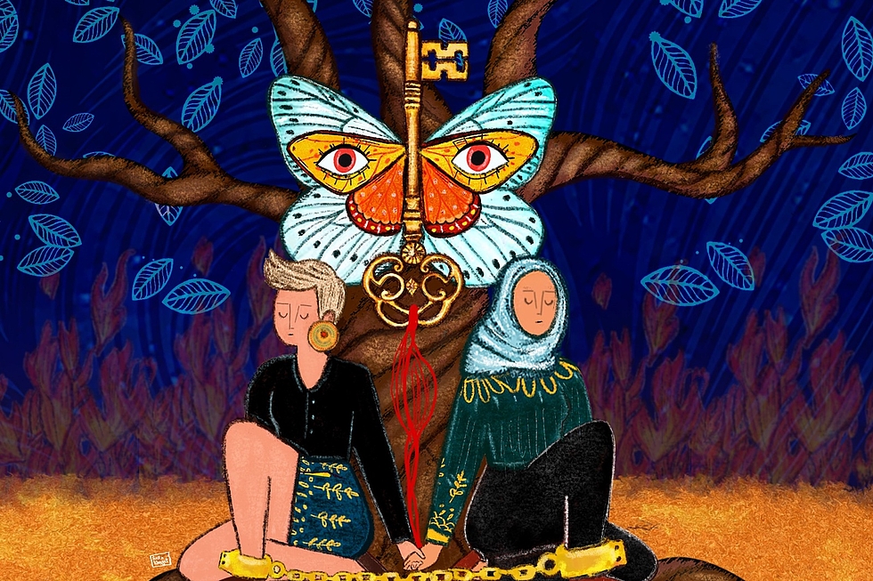 Illustration of Anti-Feminist Politics: An Alliance of Patriarchy, Colonialism, and Fascism