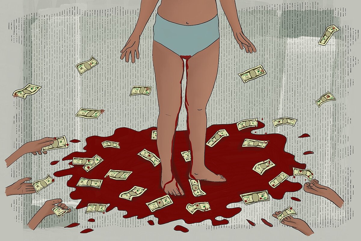 Illustration - Bloody Funds and their Fleeting Trends by Sandy Lyen