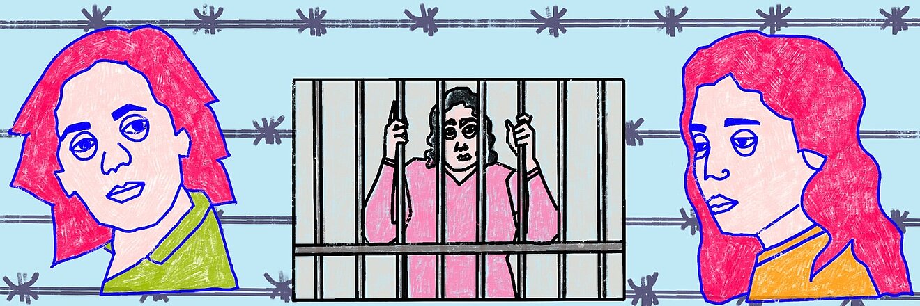 Beyond Prison Bars - Illustration by Rawand Issa
